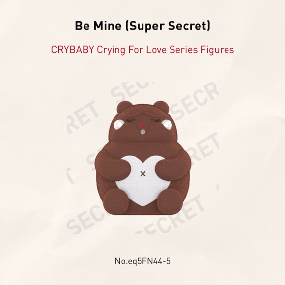 Pop Mart sealed Crybaby crying for love confirmed Super Secret